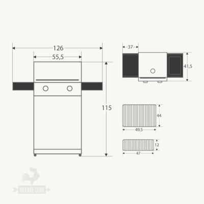 Гриль газовый Weber Spirit E-210 Original, черный