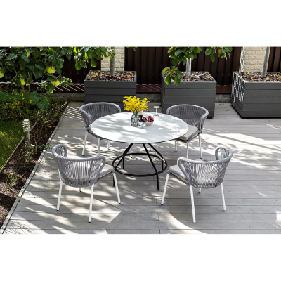 Стул 4SIS Милан из роупа Цвет: светло-серый