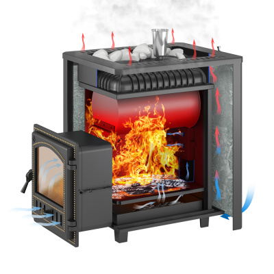 Печь для бани Эверест 24 Легкий пар (280) Талькохлорит,S-20 диаметр дымохода: 120 мм Печь для бани Эверест 24 Легкий пар (280) Талькохлорит,S-20 диаметр дымохода: 120 мм