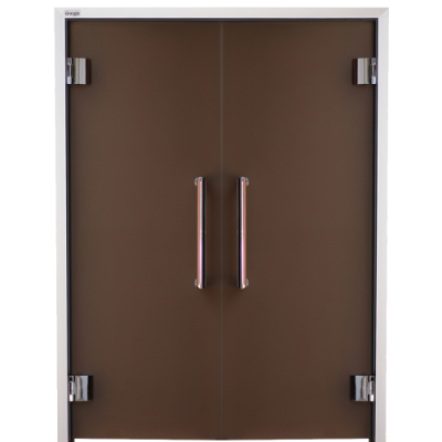 Дверь стеклянная, двухстворчатые Grandis GS 15x20