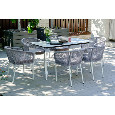 Стул 4SIS Марсель из роупа Цвет: белый