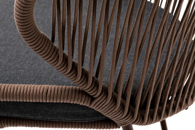 Стул 4SIS Милан из роупа Цвет: коричневый, темно-серый