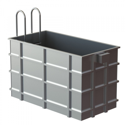 Купель из нержавеющей стали 1,2х2,4х1,5 Купель из нержавеющей стали 1,2х2,4х1,5