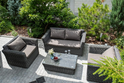 Комплект садовой мебели 4SIS Капучино Сингл Цвет: графит