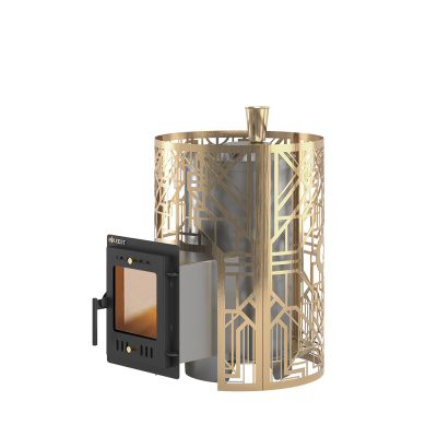 Печь для бани Эверест "Steam Master" GALAXY 18 INOX (210М) GOLD диаметр дымохода: 115 мм Печь для бани Эверест "Steam Master" GALAXY 18 INOX (210М) GOLD диаметр дымохода: 115 мм