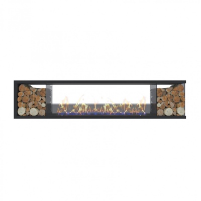 Торцевой биокамин Firebox 1800 Wood 2