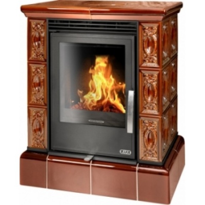 Печь-камин ABX Helvetia KPI, с кафельным цоколем, с теплообменником (коричневый) Печь-камин ABX Helvetia KPI, с кафельным цоколем, с теплообменником (коричневый)