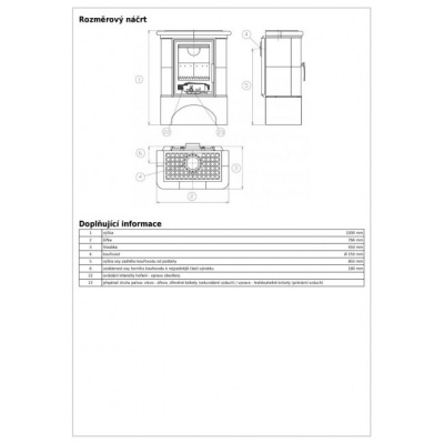 Печь-камин ABX BAVARIA L, с чугунной топкой (бордо)