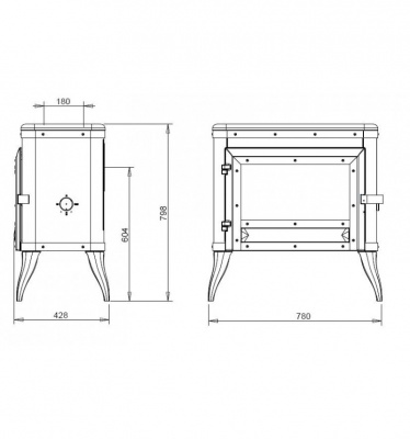ПЕЧЬ-КАМИН Invicta TENNESSEE антрацит ПЕЧЬ-КАМИН Invicta TENNESSEE антрацит