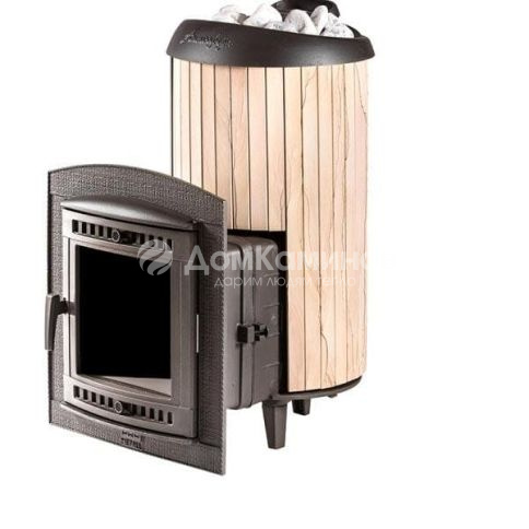 Банная печь Прометалл Атмосфера XL (Про) в ламелях Окаменевшее дерево перенесенный рисунок Банная печь Прометалл Атмосфера XL (Про) в ламелях Окаменевшее дерево перенесенный рисунок