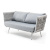Диван 4SIS Монако 2-местный из роупа Цвет: светло-серый