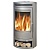 Печь-камин ABX Arktis 6 (серая сталь)