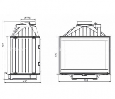 Каминная топка Nordflam ELBRUS L