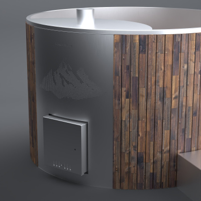 Фурако "Байкал" круглые с интегрированной печью