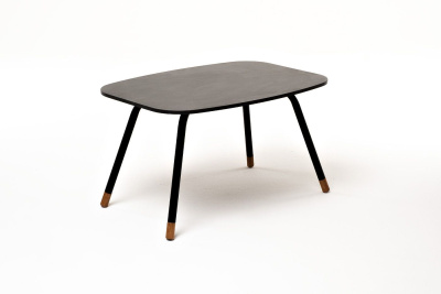 Журнальный стол 4SIS Верона 70 х 50 Цвет: черный муар, серый гранит