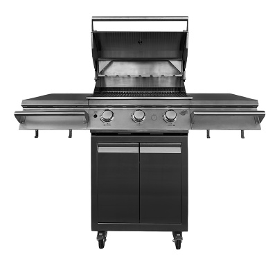 Газовый гриль B-Fire Kutuzov 3 (2 столика + тележка 60 см.), нерж. сталь