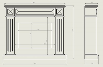 Мраморный портал Doncaster