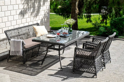 Обеденная группа 4SIS Катания на 4 персоны Цвет: графит