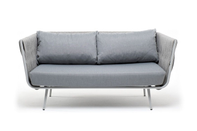 Диван 4SIS Монако 2-местный из роупа Цвет: светло-серый Диван 4SIS Монако 2-местный из роупа Цвет: светло-серый