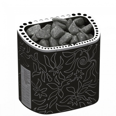 Электрическая печь SAWO SCA-60NS-DRF-BL-P-C Dragonfire, ScandiFire (6 кВт, выносной пульт, нержавейка)