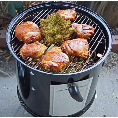 Угольный гриль - коптильня Weber Smokey Mountain Cooker, 47 см, черный
