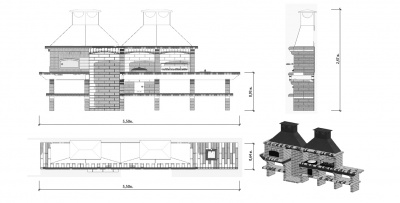 Кирпичное барбекю АРИСТОКРАТЪ 852 Кирпичное барбекю АРИСТОКРАТЪ 852