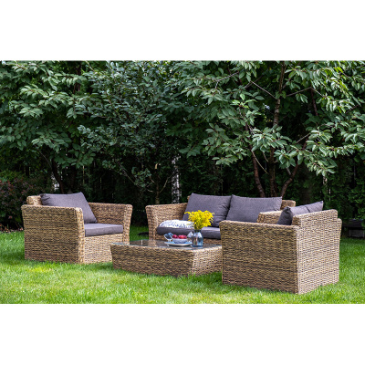 Комплект садовой мебели 4SIS Капучино Сингл (гиацинт) Цвет: соломенный Комплект садовой мебели 4SIS Капучино Сингл (гиацинт) Цвет: соломенный