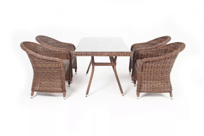 Обеденная группа 4SIS Латте-140 R Цвет: коричневый Обеденная группа 4SIS Латте-140 R Цвет: коричневый