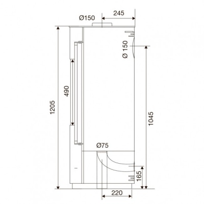 Отопительная печь Supra Lucie Rouge