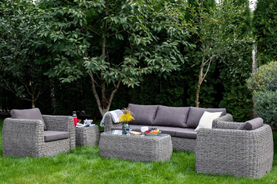 Диван трехместный 4SIS Кальяри (гиацинт) Цвет: серый