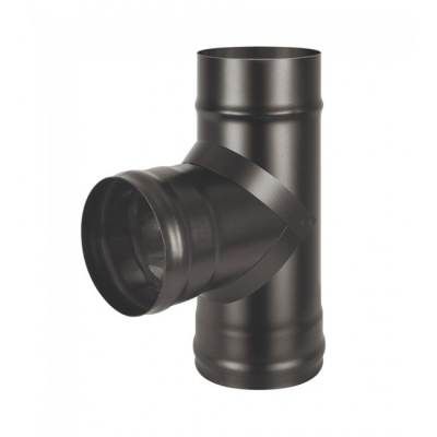 Тройник Везувий BLACK (AISI 430/0,5мм) 90 d=200 Тройник Везувий BLACK (AISI 430/0,5мм) 90 d=200