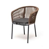 Стул из роупа 4SIS Марсель Цвет: серый шагрень, коричневый, темно-серый