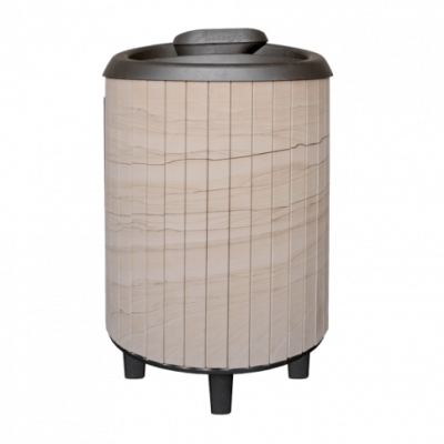 Банная печь Прометалл Атмосфера L в ламелях Окаменевшее дерево перенесенный рисунок Банная печь Прометалл Атмосфера L в ламелях Окаменевшее дерево перенесенный рисунок