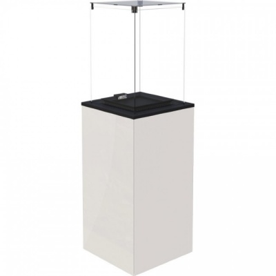 Газовый нагреватель Kratki PATIO MINI M G31 37MBAR B - белое стекло, с ручным управлением Газовый нагреватель Kratki PATIO MINI M G31 37MBAR B - белое стекло, с ручным управлением