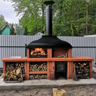 Кирпичный барбекю комплекс КДМ. КП Заповедник