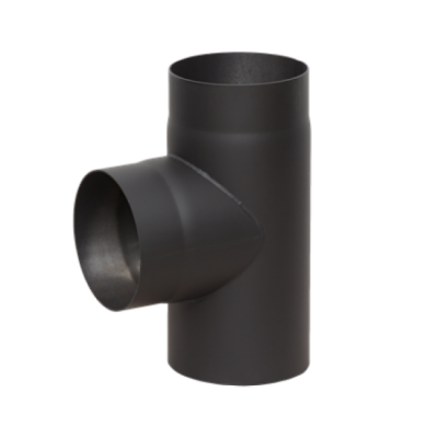 Тройник LAVA черный 90 Д150 сталь 2 мм