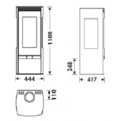 Печь-камин Panadero Alba Печь-камин Panadero Alba