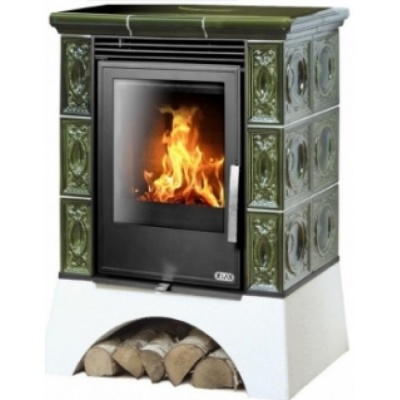 Печь-камин ABX Helvetia KPI, с теплообменником (зеленый) Печь-камин ABX Helvetia KPI, с теплообменником (зеленый)