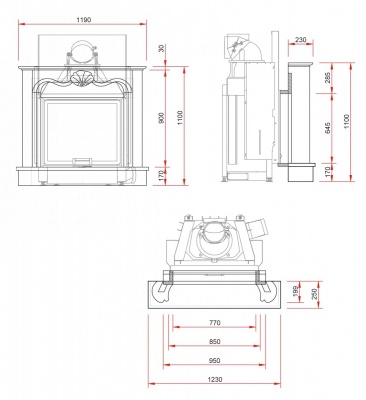 Мраморный камин Schmid N35