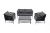 Лаунж-зона 4SIS Диего 4-местная Цвет: темно-серый
