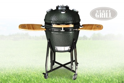 Керамический гриль Start Grill 22 Зеленый Керамический гриль Start Grill 22 Зеленый