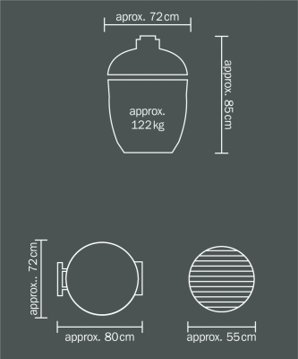 Гриль Monolith LeCHEF PRO Встраиваемый Красный