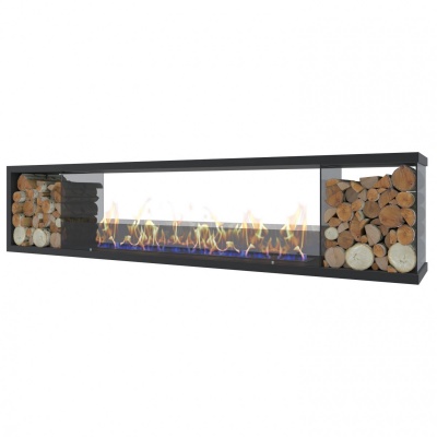 Торцевой биокамин Firebox 1800 Wood 2