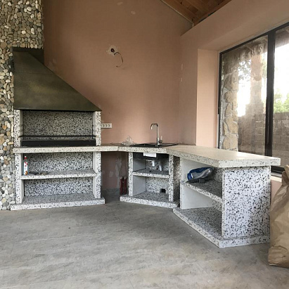 Индивидуальный проект углового барбекю комплекса