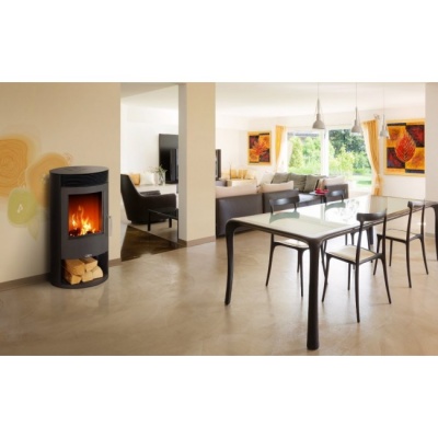 Печь-камин ABX Tartu 5 (серая сталь тальк с верхней плитой)