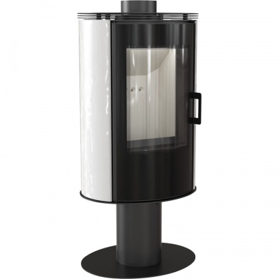 Печь камин KOZA AB/S/NO/GLASS Белая Печь камин KOZA AB/S/NO/GLASS Белая