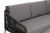 Модульная угловая лаунж-зона 4SIS Канны из роупа Цвет: темно-серый