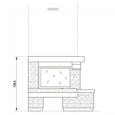 Каминная облицовка Palazzetti Courmayeur corner, под MBL 78 front Каминная облицовка Palazzetti Courmayeur corner, под MBL 78 front