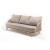 Диван 4SIS Верона 3-местный из роупа, каркас белый муар, роуп бежевый, ткань бежевая 052