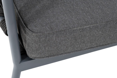 Диван 4SIS Диего 2-местный из роупа Цвет: тёмно-серый Диван 4SIS Диего 2-местный из роупа Цвет: тёмно-серый